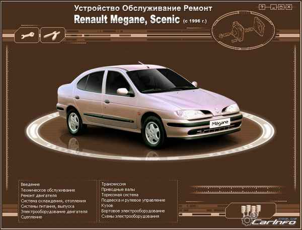Устройство, обслуживание, ремонт Renault Megane, Scenic c 1996 г. -Автомобильные химикалии, масла и смазки