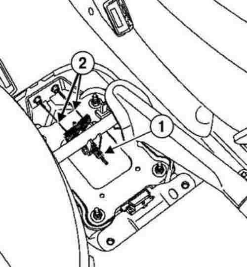 Устройство, обслуживание, ремонт Renault Megane, Scenic c 1996 г. -Снятие и установка тросиков ручного тормоза