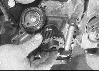 Ремонт и эксплуатация автомобиля Skoda Felicia с 1994 г. -Проверка состояния ремня привода ГРМ – модели 1.6 л
