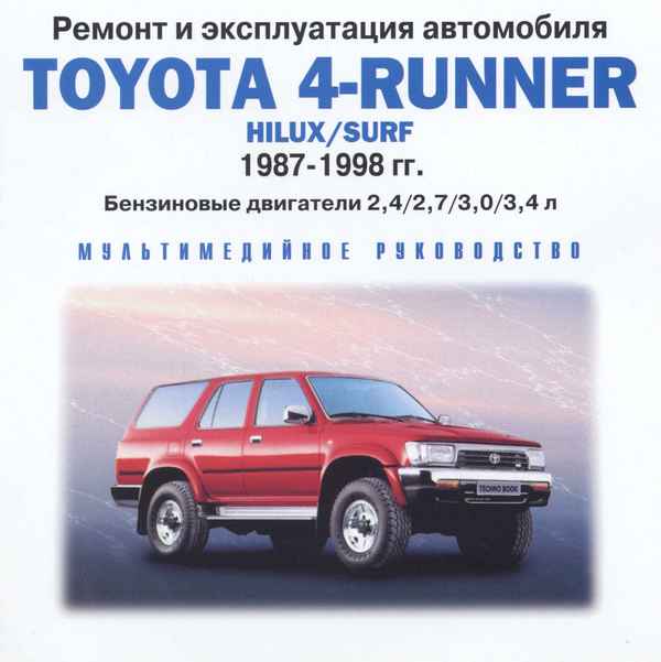 Ремонт и эксплуатация автомобиля TOYOTA 4-RUNNER – 1.11. Регулировка положения зеркала заднего вида