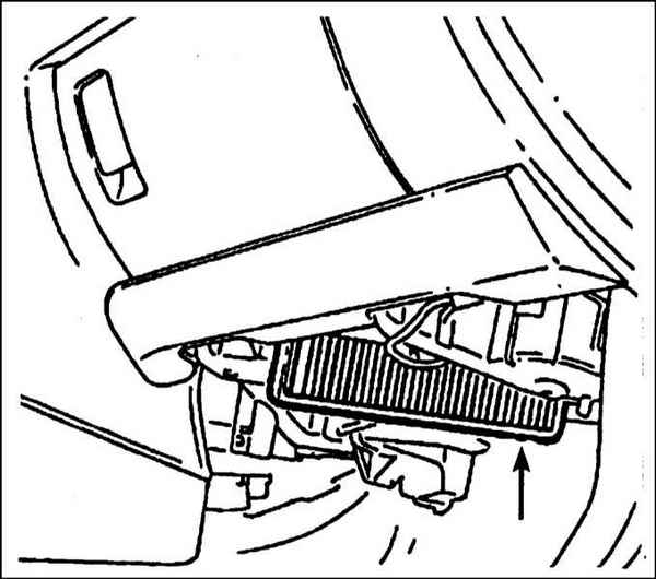 Устройство, обслуживание, ремонт Citroen Xantia (с 1993 г.) -Замена фильтрующего элемента воздухоочистителя