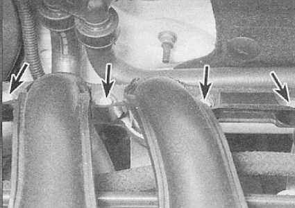 Устройство, обслуживание, ремонт Citroen Xantia (с 1993 г.) -Снятие и установка впускного трубопровода и выпускного коллектора