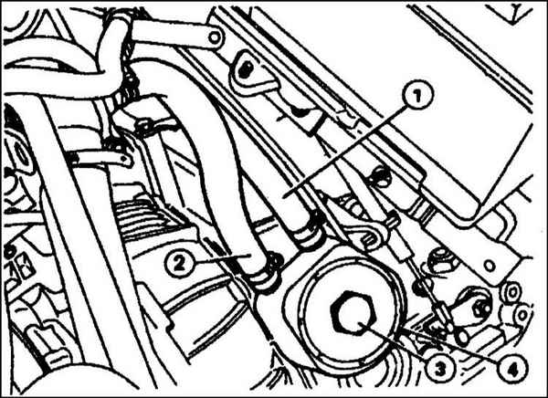 Устройство, обслуживание, ремонт Citroen Xantia (с 1993 г.) -Снятие и установка встроенного охладителя турбокомпрессора