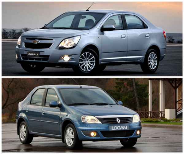 Сравнение Chevrolet Cobalt и Renault Logan