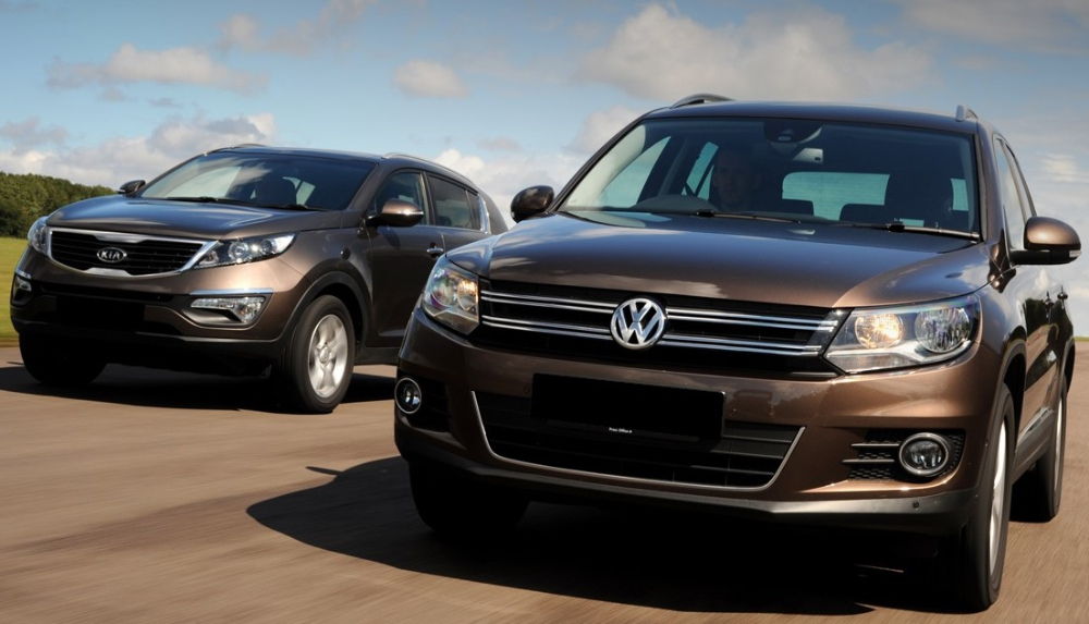 Какой автомобиль лучше: Kia Sportage или Volkswagen Tiguan