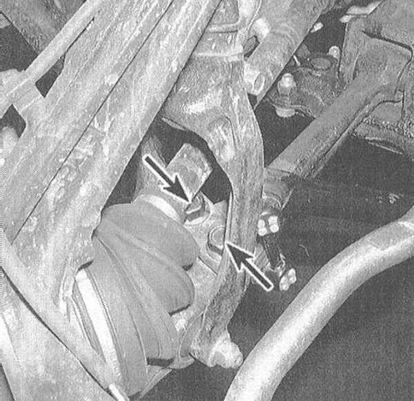 Устройство, обслуживание и ремонт Honda Accord -Снятие и установка толкающей штанги передней подвески