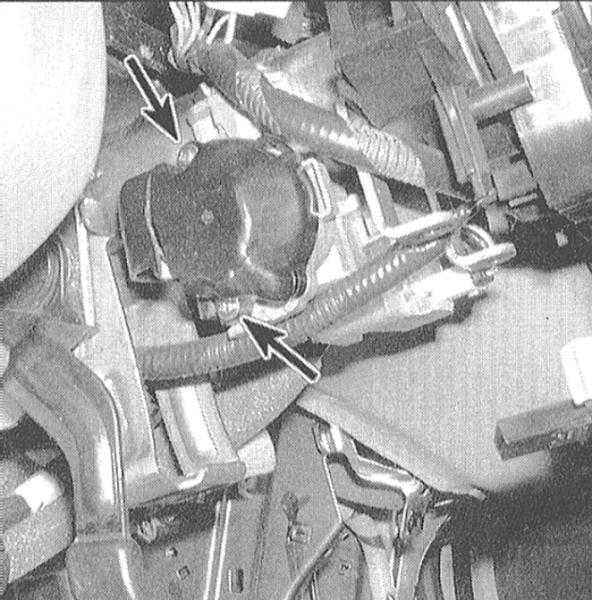 Устройство, обслуживание и ремонт Honda Accord -Проверка исправности функционирования и замена выключателя зажигания и замка блокировки рулевой колонки