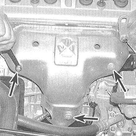 Устройство, обслуживание и ремонт Honda Accord -Снятие и установка выпускного коллектора