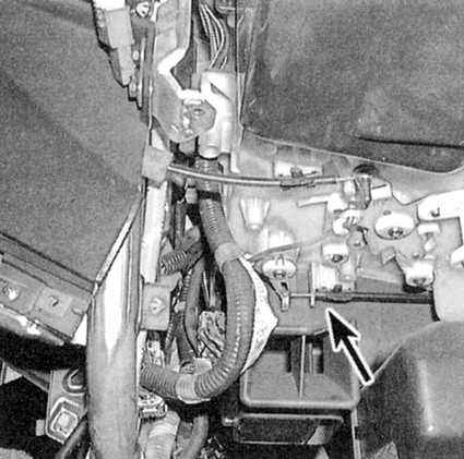Устройство, обслуживание и ремонт Honda Accord -Снятие и установка сборки панели управления функционированием отопителя и кондиционера воздуха, регулировка приводного троса