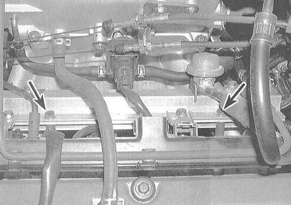 Устройство, обслуживание и ремонт Honda Accord -Снятие и установка топливной магистрали и инжекторов топлива