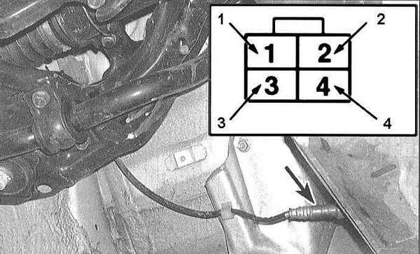 Устройство, обслуживание и ремонт Honda Accord -Проверка исправности состояния и замена кислородного датчика (l-зонда)