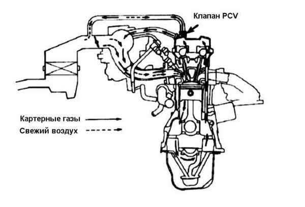 Устройство, обслуживание и ремонт Honda Accord -Система управляемой вентиляции картера (PCV)
