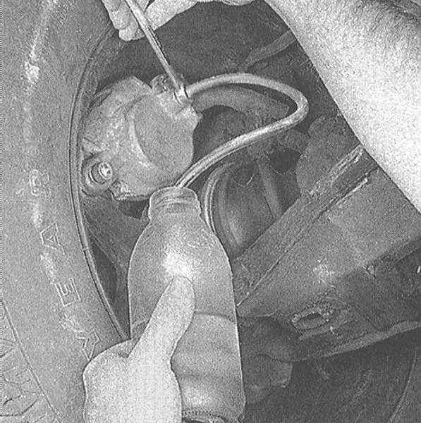 Устройство, обслуживание и ремонт Honda Accord -Прокачка тормозной системы