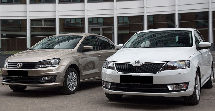Какой автомобиль лучше: Volkswagen Polo или Skoda Rapid